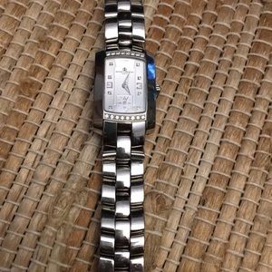 Baume Mercier 16 Diamond Watch, Authentic